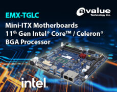 Avalue introduces EMX-TGLC, a Mini ITX 11th Gen Intel® CoreTM / Celeron® BGA Processor Embedded Industrial motherboards
