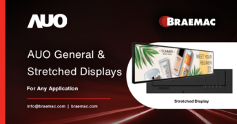 AUO General and Stretched Displays for Any Application Available Through Braemac