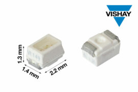 Vishay Intertechnology Blue and True Green LEDs in MiniLED Package Deliver High Brightness in a Small Size
