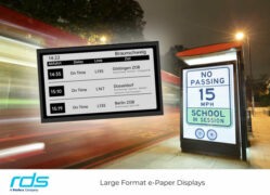 Large format e-Paper display modules offer versatile signage solutions