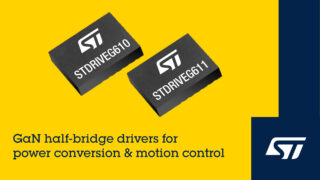 Latest GaN half-bridge drivers from STMicroelectronics are fine-tuned for power conversion and motion control in consumer and industrial applications