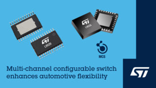 STMicroelectronics’ compact, configurable automotive driver adds extra safety pins